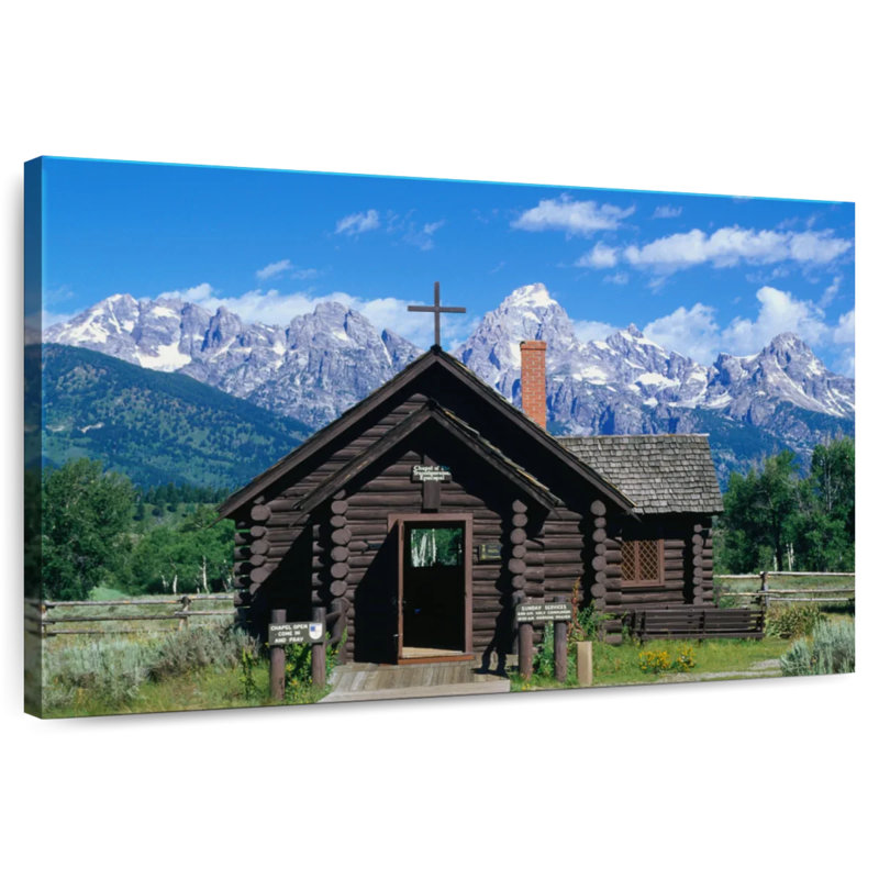 Adella Log Cabin Style Chapel, 30" H x 45" W