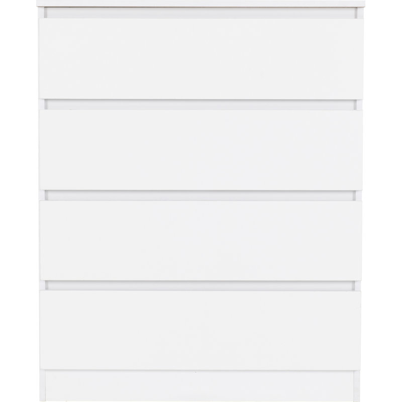Braunstein 3 Piece Bedroom Set, White, 3 Pcs: Nightstand, 2 Dressers