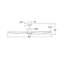 Ventilateur de plafond intelligent DEL intégré Hinkley Aileron-101221372