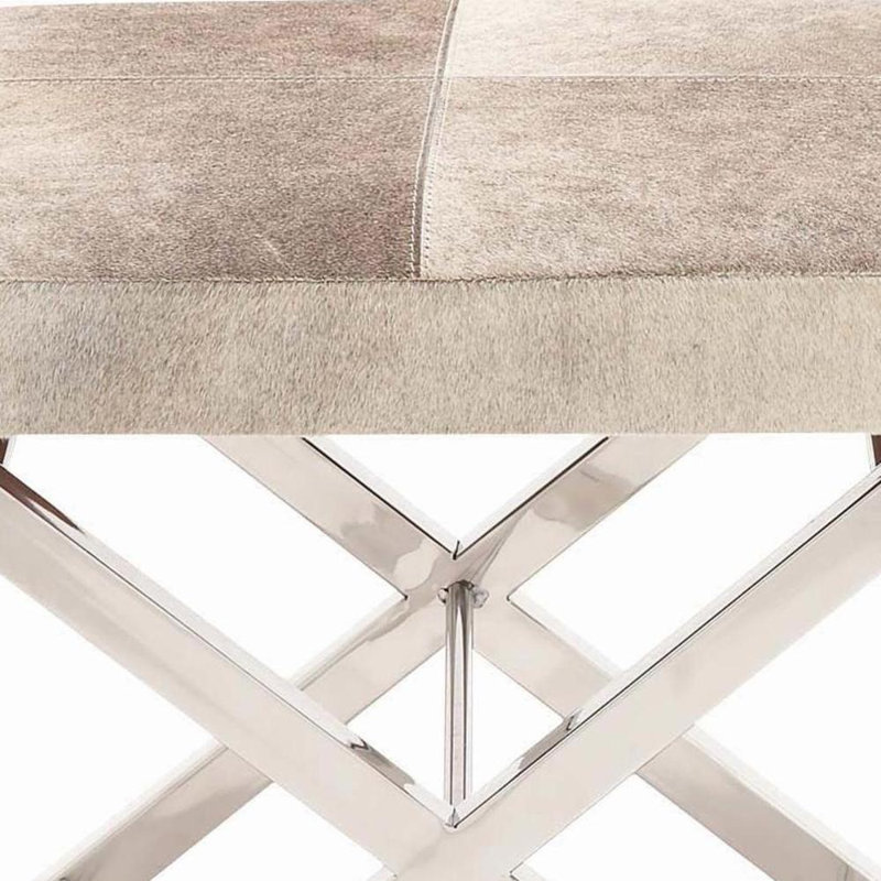 Tabouret de salon en acier inoxydable