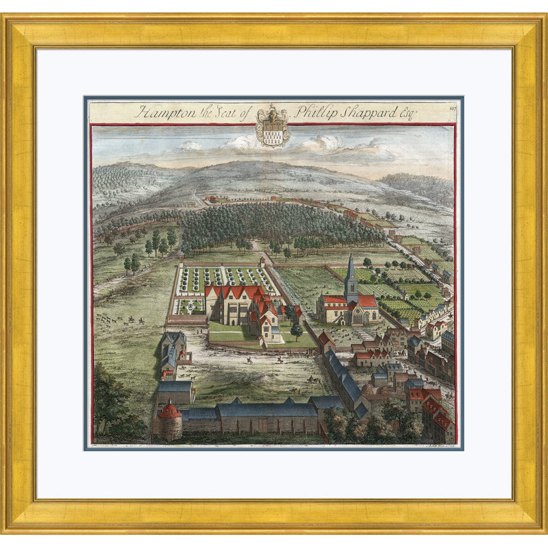 La vue de Kip de la Grande-Bretagne 1 pi - Peinture sur papier encadrée
