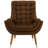 Suggest Button Tufted Upholstered Velvet Lounge Chair-995492224