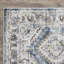 Tapis oriental bleu / crème en polypropylène tissé à la machine Aralynn-1891438152