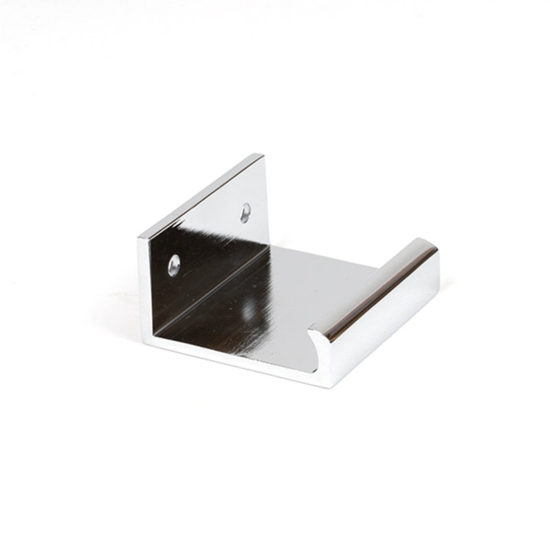 Polished Brass 50Mm Plain Edge Pull, Polished Chrome, 3 cm