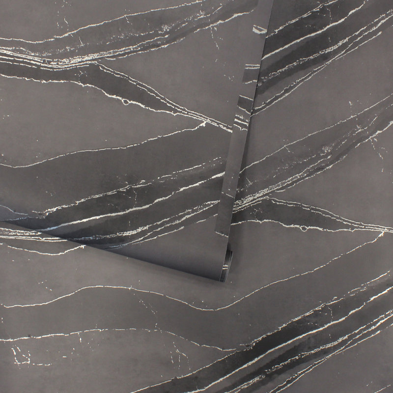 Papier peint adhésif marbre Marble, Gris