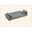 Canapé-lit convertible de 69 pouces avec dossier réglable à 3 positions, canapé en tissu pour petits espaces, salon et chambre à coucher-1091359048