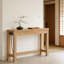 Console étroite avec station de charge, 3 prises CA et 2 ports USB, table d'entrée en bois robuste pour canapé, couloir ou salon, conception peu encombrante