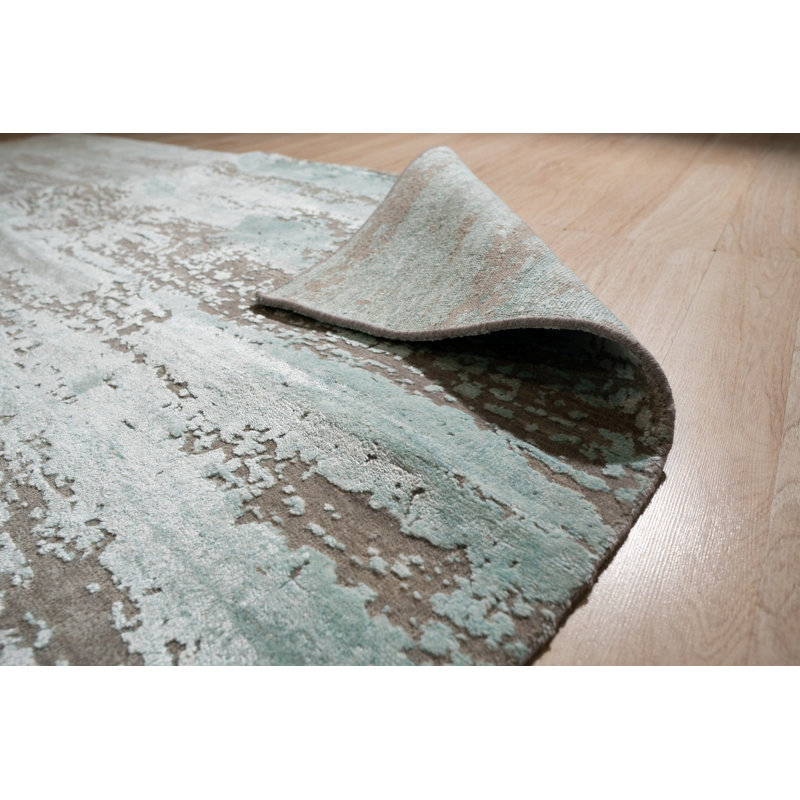Tapis galaxie en laine noué à la main, argent, élégant et luxueux pour ajouter une sophistication moderne à votre salon, chambre à coucher, bureau ou décoration intérieure