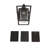 Daxson 1-Light Outdoor Wall Lantern Modern Black