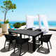 Farrah 39.37'' Rectangular 6 - Person Outdoor Dining Set