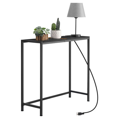 Console Table with Metal Stand 33.9"x11.8"
