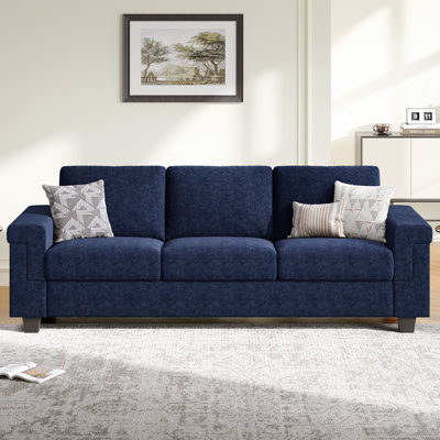Dereon Square Arm Polyester Sofa
