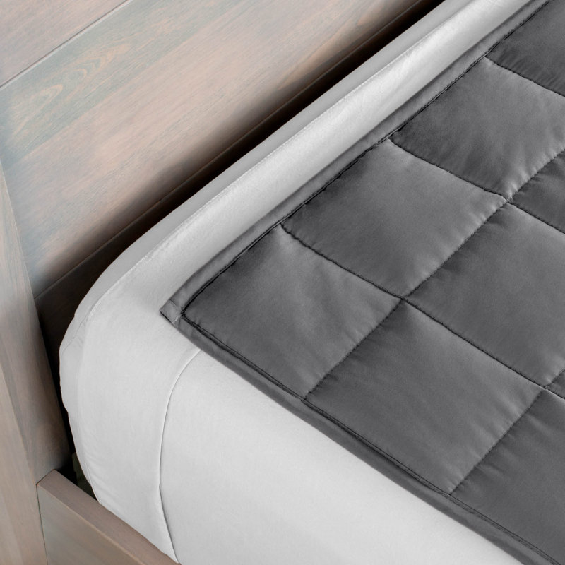 Couverture en coton sergé, l 80 po x L 87 po, 30 lb, Gris