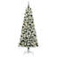 Artificial Hinged Christmas Tree Green and white-868683084