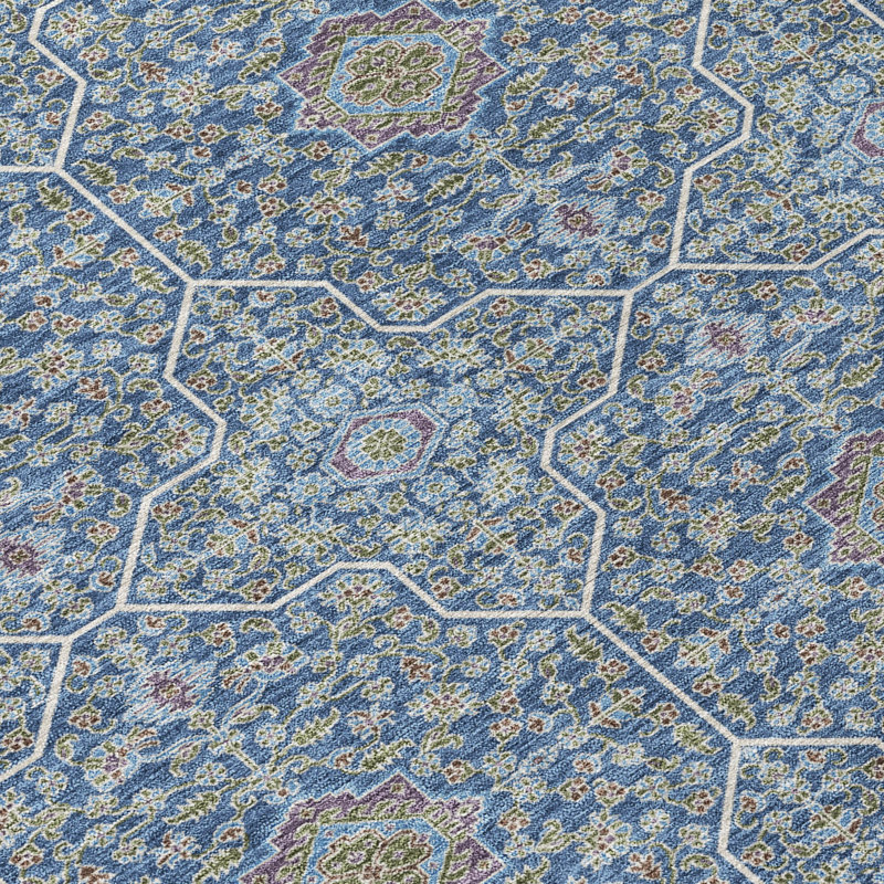 Machine Washable Indoor/Outdoor Kugler ACN2409 Global Rug, Rectangle 2'6" x 3'10"