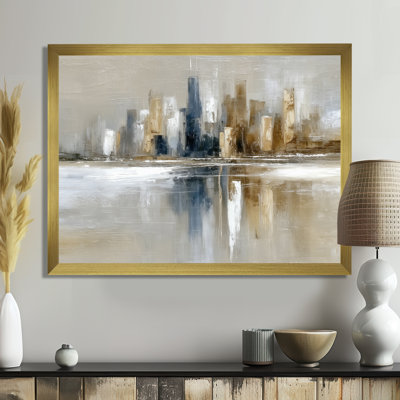 Sunrise Rays Over Chicago Skyscrapers - Cityscape Canvas Prints, Blue Cityscape Wall Art