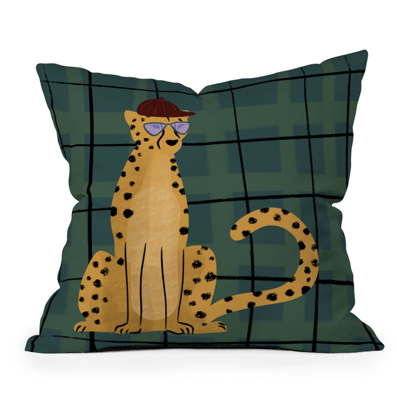 Coussin extérieur Design par Spark Cheetah, 26 po x 26 po