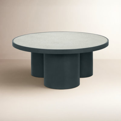 36" Mirrored Glass Coffee Table
