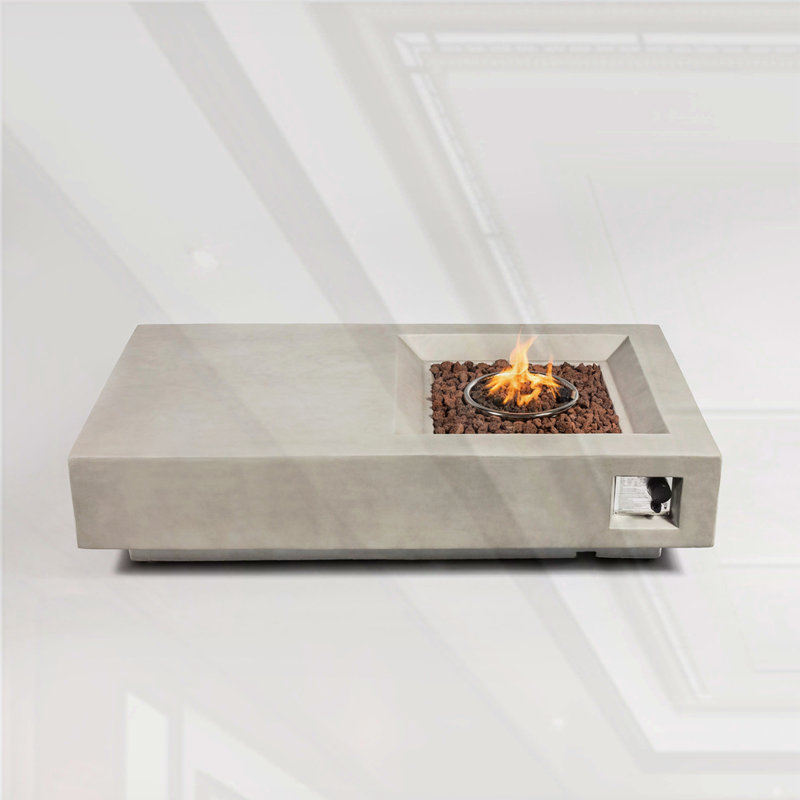 60inch Concrete Fire Pit Table