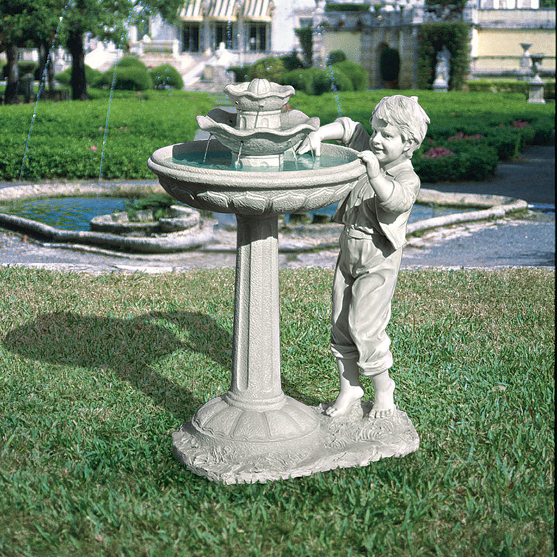 Fontaine sculpturale en résine pour enfant