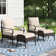 Argyri Patio Chair with Cushions and Ottoman