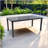 Modern 35.5"x67" Rectangular Outdoor Patio Dining Table with Post-Leg Design