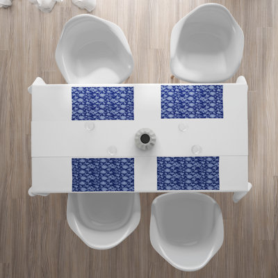 Polyester Floral Rectangle Placemat
