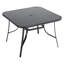 Heasley Square Metal Outdoor Dining Table With Umbrella Hole , 105cm cm W 105cm cm D