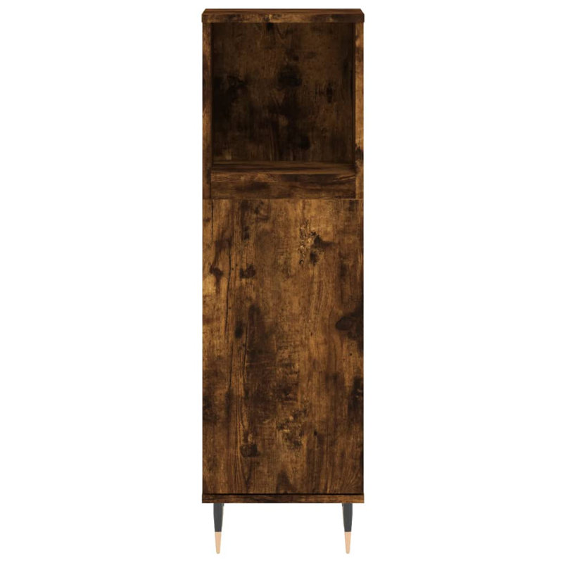 Bathroom Cabinet, Smoked Oak