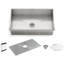 Ludington 32'' L Stainless Steel Undermount Single Basin Kitchen Sink