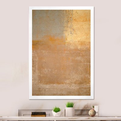 Gris et beige abstrait - art mural moderne et contemporain