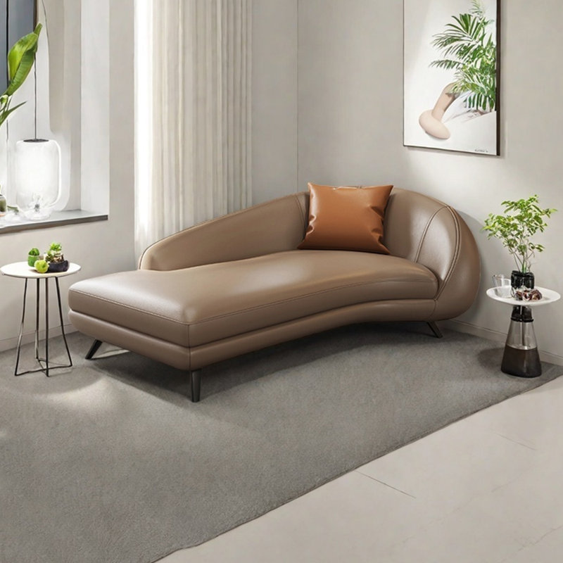 Fauteuil inclinable ergonomique en cuir Napa, Orienté à droite, Noir