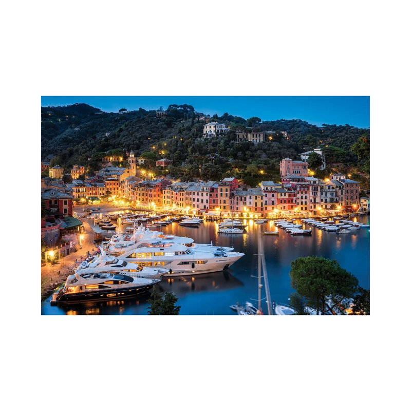 Portofino At Night, Liguria, Italy by Jan Becke - Wrapped Canvas Print, 66.04 cm H x 45.72 cm W