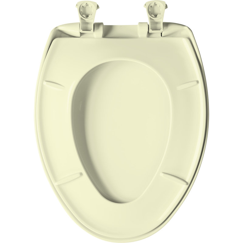 Siège de toilette allongé en plastique, Blonde
