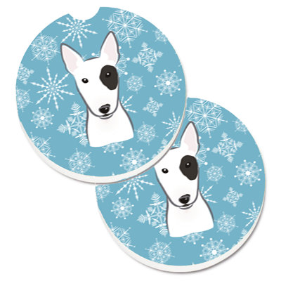 Ceramic Round 2 Piece Car Coaster Set