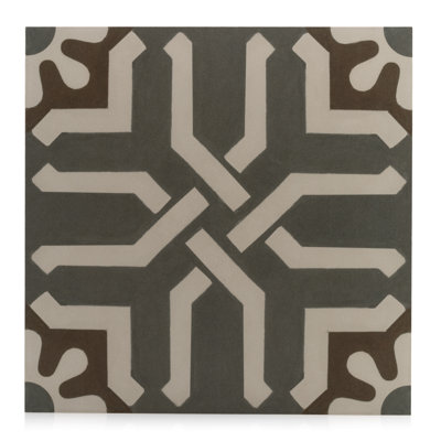 Tuile de champ en porcelaine 11,71 po x 11,71 po Encaustic