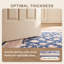 Tapis lavable à poils courts, motif floral Maidenhair, bleu marine, rose, or, gris et crème, antidérapant, pour intérieur et extérieur, idéal pour le salon, la chambre, la salle à manger, l'entrée, le corridor et le bureau. Convient aux animaux de compagnie.-949854282