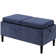 Maggie Upholstered Ottoman with Reversible Tray and Solid Wood Legs