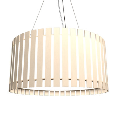 Lustre tambour unique à 1 lumière DEL