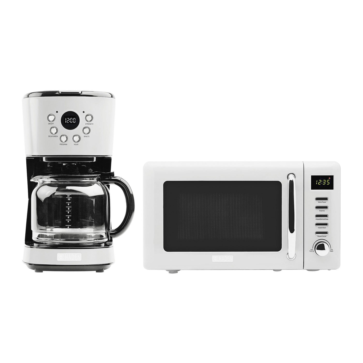 Haden 12-Cup Programmable Coffee Maker, Ivory - 75061