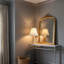 Lampe de table en rotin 20,67 "H