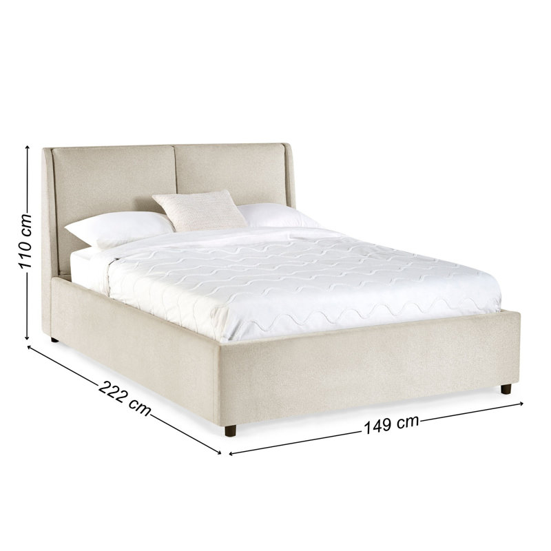 Upholstered Ottoman Storage Bed, Double (4'6)
