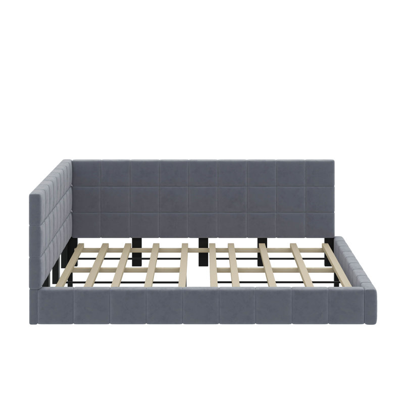 Full Upholstered Daybed, Gray
