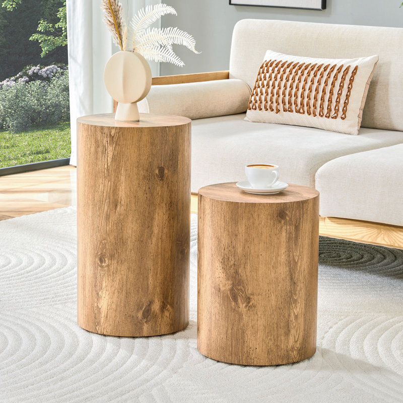 Ensemble de 2 tables basses modernes minimalistes