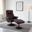 Fauteuil inclinable pivotant en cuir Scratch Cat