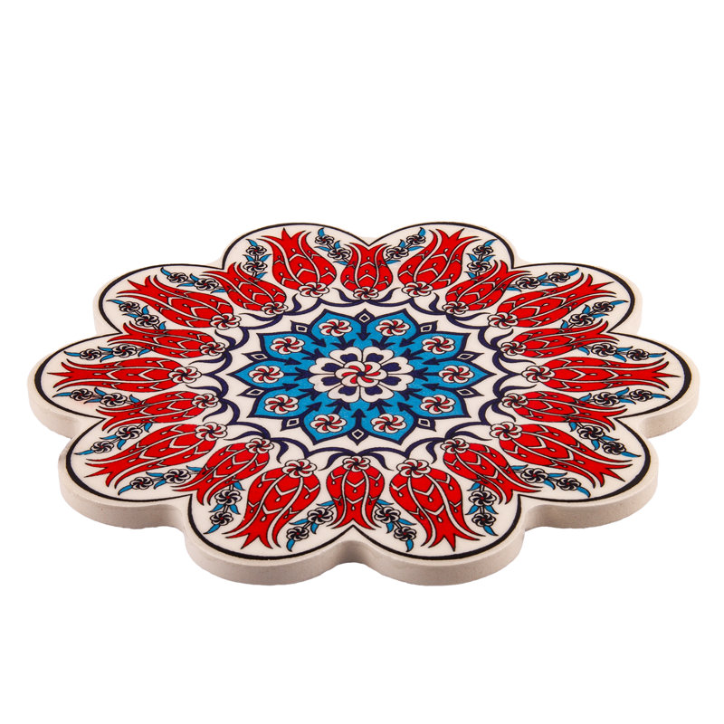 Vintage Style Ceramic Tile Trivet 7''