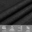  Sunshade Sail 160 G/M² Triangular Black 3X4x4 M HDPE-889851847