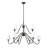 Sujal 9 - Light Steel Dimmable Classic / Traditional Chandelier-188947878-188947873