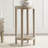 Bedford Harley Solid Wood Round Accent Table with Lower Shelf