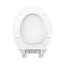 Siège de toilette rond à fermeture lente
